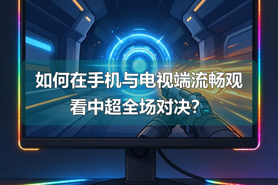 如何在手机与电视端流畅观看中超全场对决？